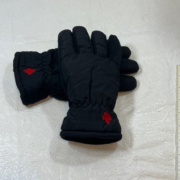 Black Thermal Fleece Lined Winter Ladies Gloves Small - Picture 2 of 10